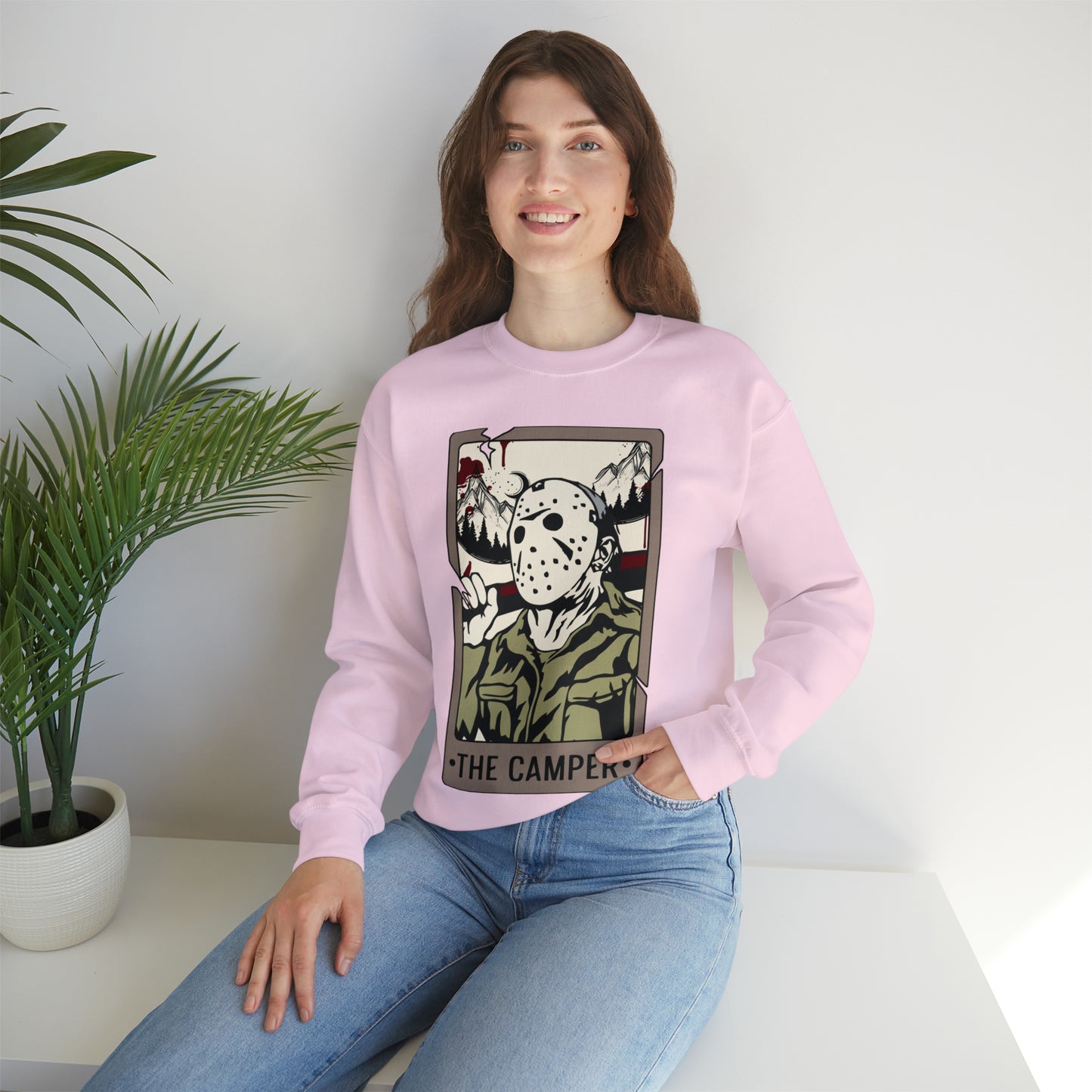 The Camper Tarot Card Unisex Heavy Blend™ Crewneck Sweatshirt