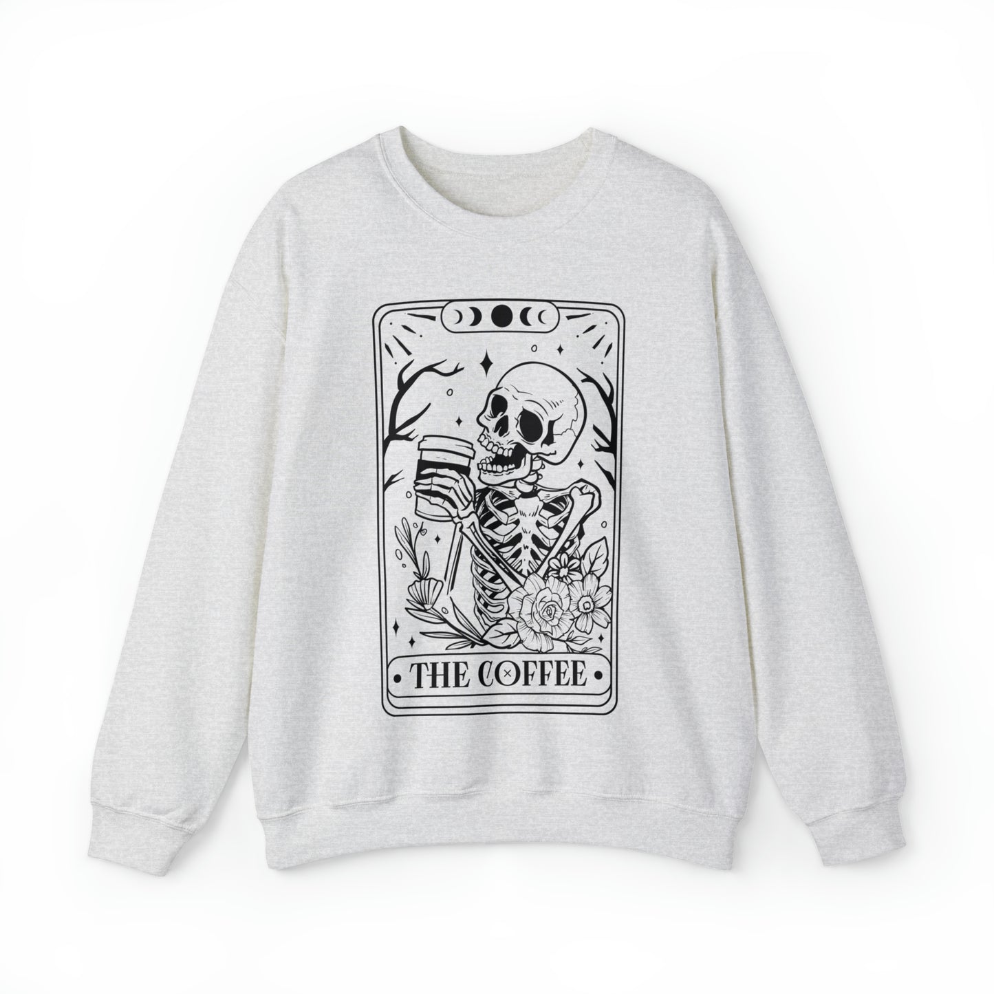 The Coffee Tarot Card Unisex Heavy Blend™ Crewneck Sweatshirt