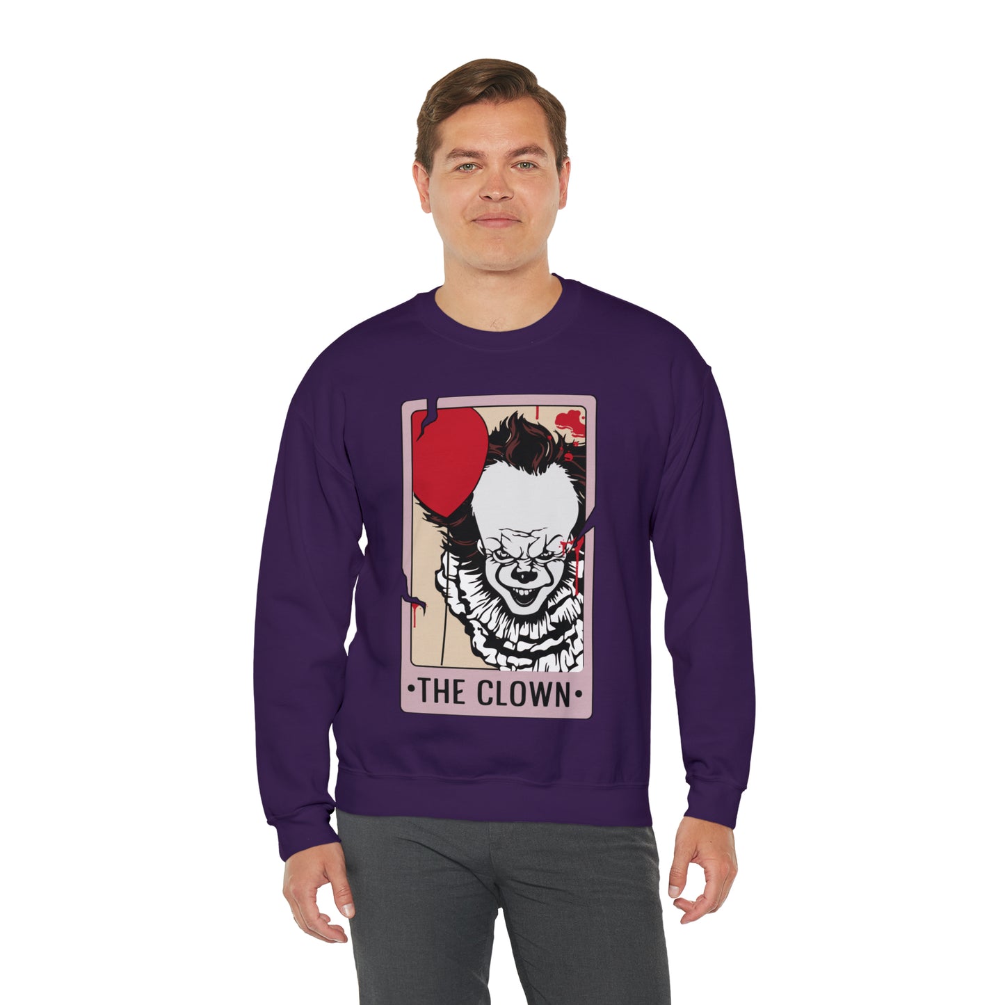 The Clown Tarot Card Unisex Heavy Blend™ Crewneck Sweatshirt