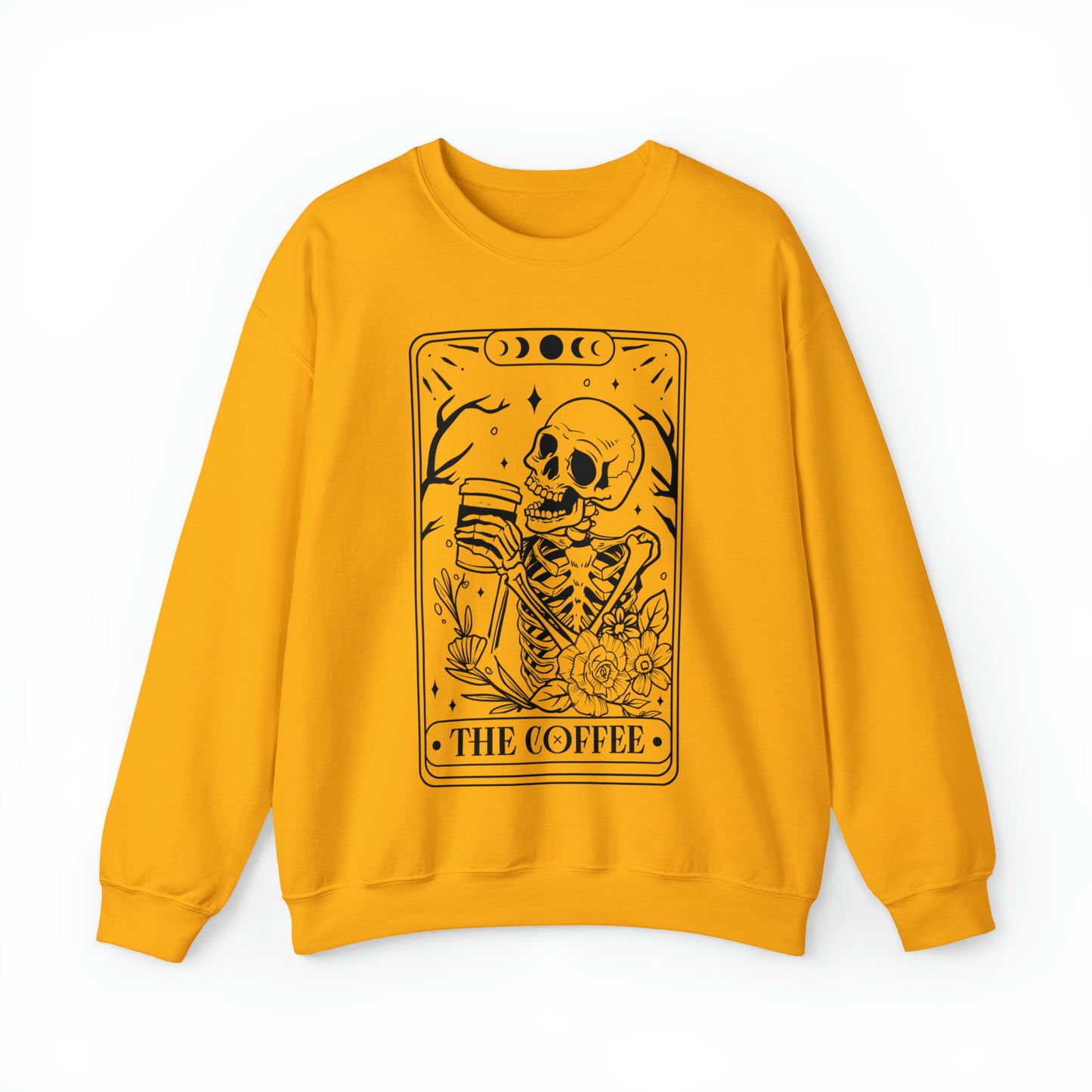 The Coffee Tarot Card Unisex Heavy Blend™ Crewneck Sweatshirt