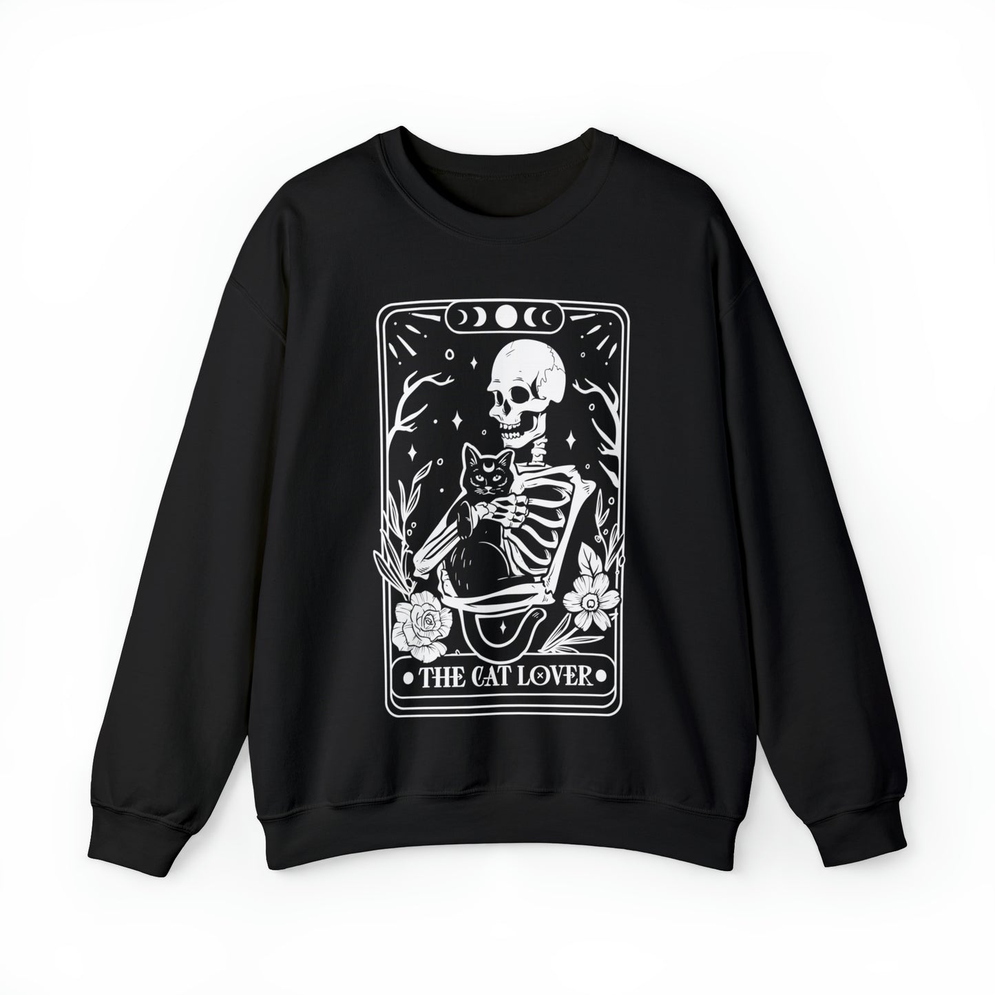 The Cat Lover Tarot Card Unisex Heavy Blend™ Crewneck Sweatshirt