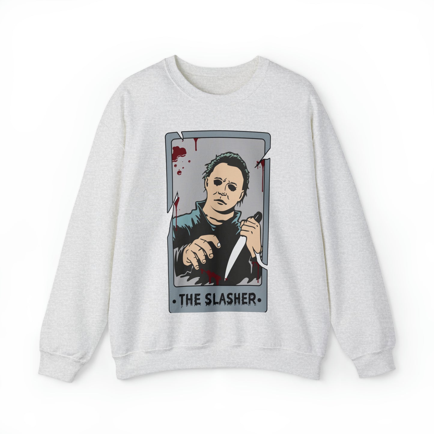 The Slasher Tarot Card Unisex Heavy Blend™ Crewneck Sweatshirt