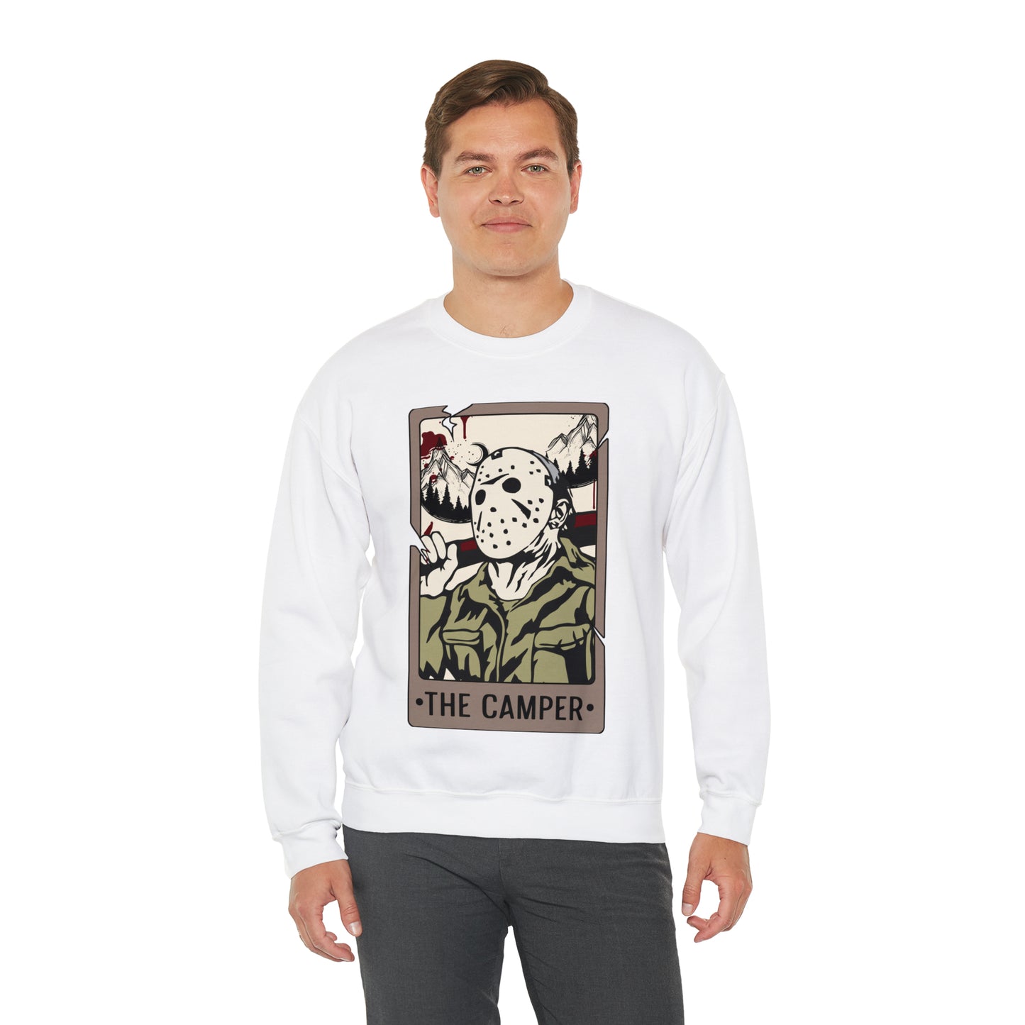 The Camper Tarot Card Unisex Heavy Blend™ Crewneck Sweatshirt