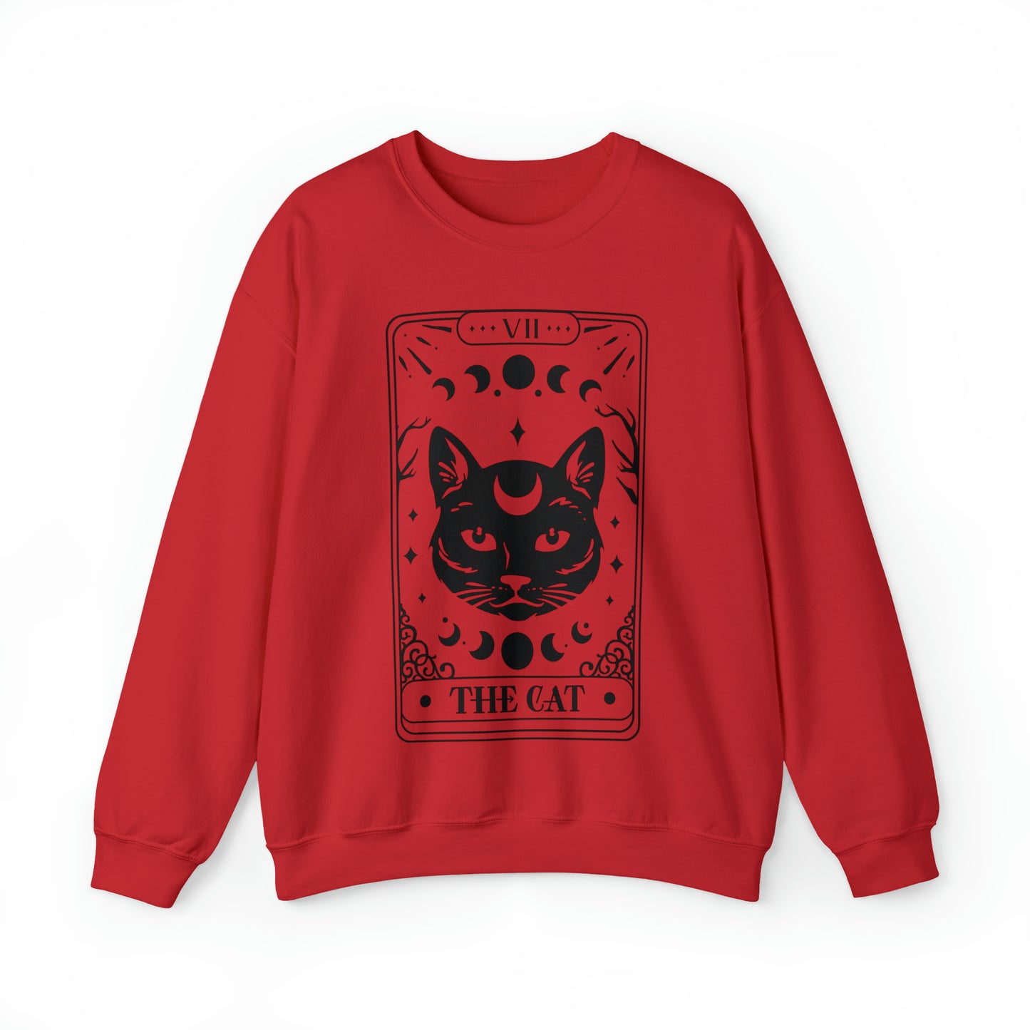 The Cat Tarot Card Unisex Heavy Blend™ Crewneck Sweatshirt
