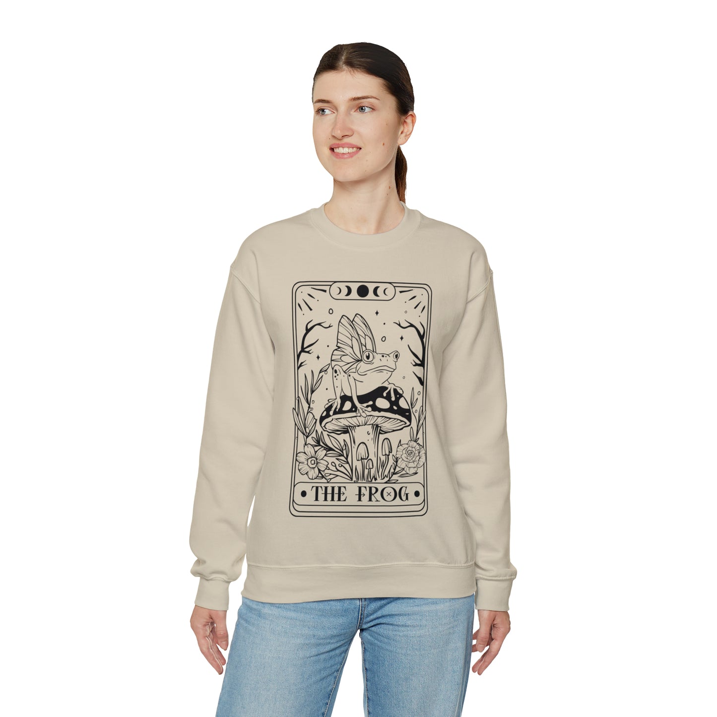 The Frog Tarot Card Unisex Heavy Blend™ Crewneck Sweatshirt