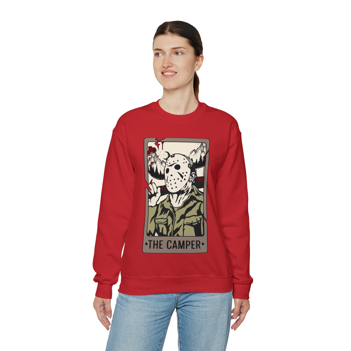 The Camper Tarot Card Unisex Heavy Blend™ Crewneck Sweatshirt