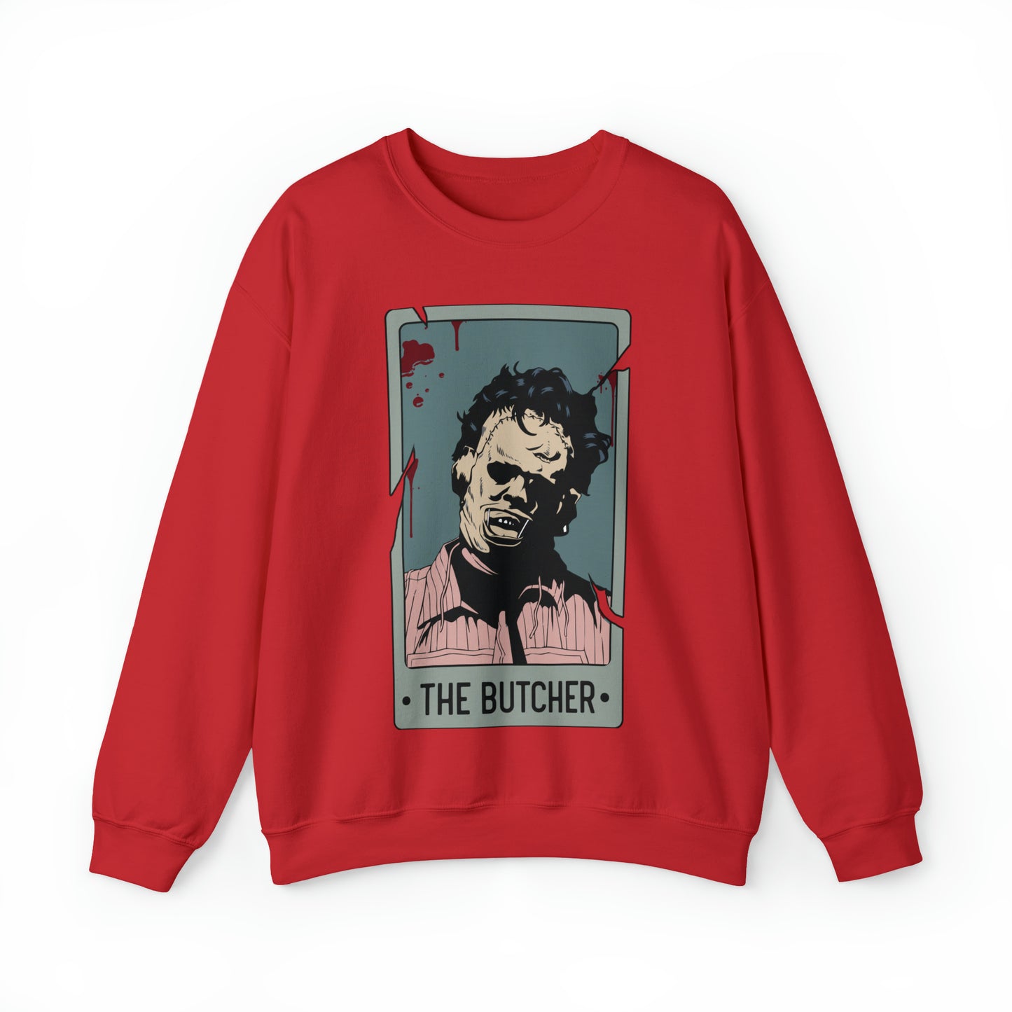 The Butcher Tarot Card Unisex Heavy Blend™ Crewneck Sweatshirt