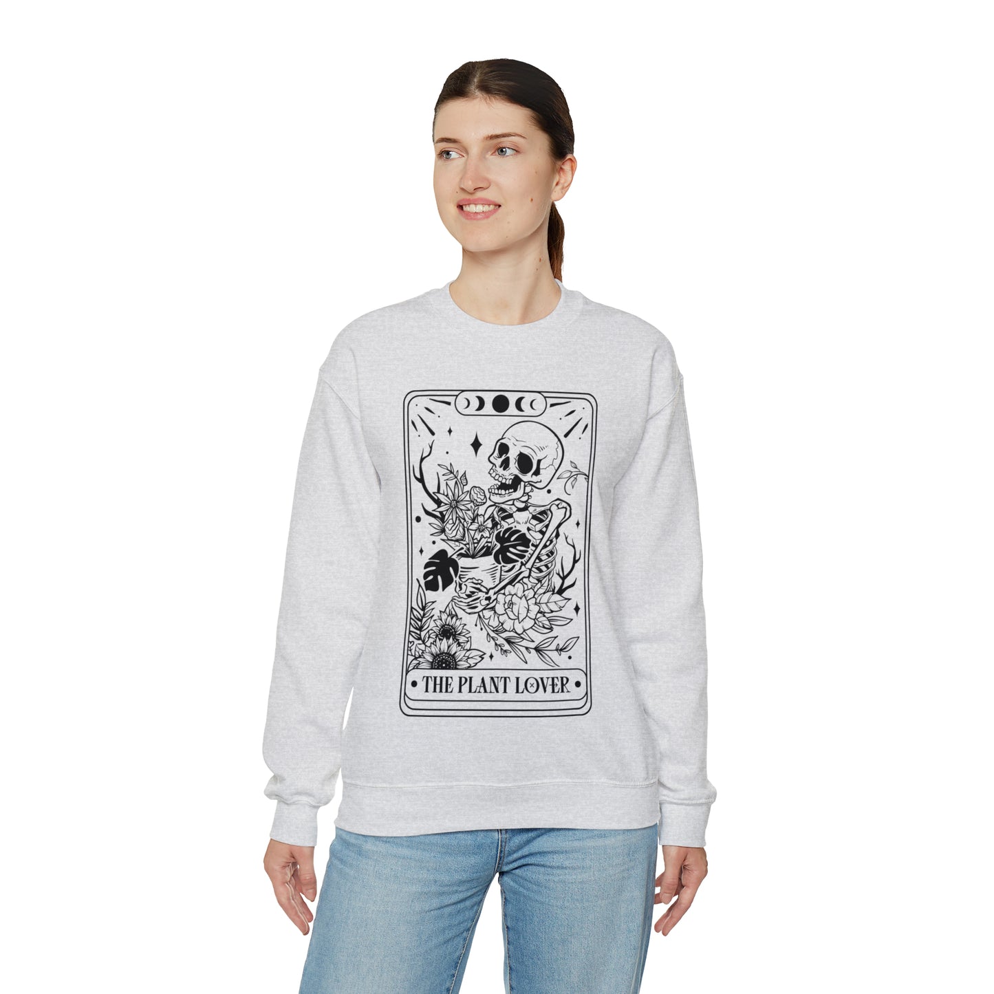 The Plant Lover Tarot Card Unisex Heavy Blend™ Crewneck Sweatshirt