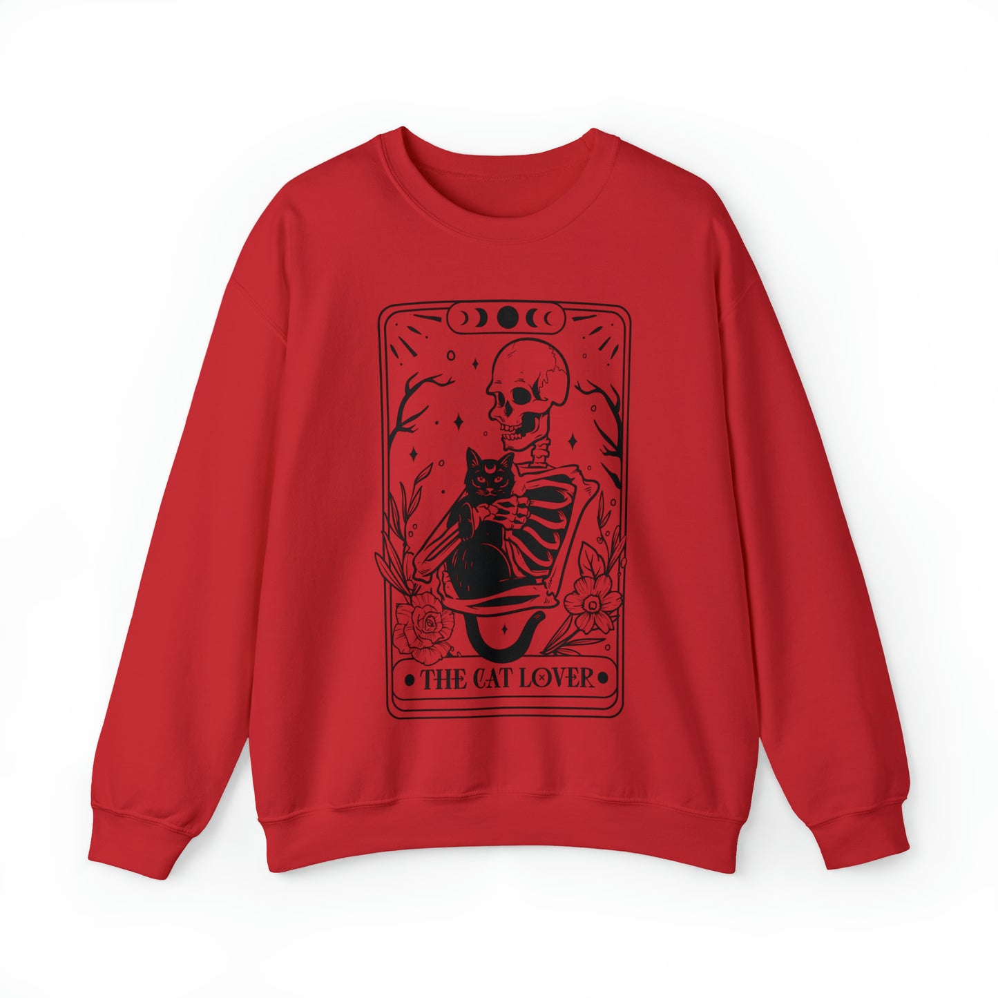 The Cat Lover Tarot Card Unisex Heavy Blend™ Crewneck Sweatshirt