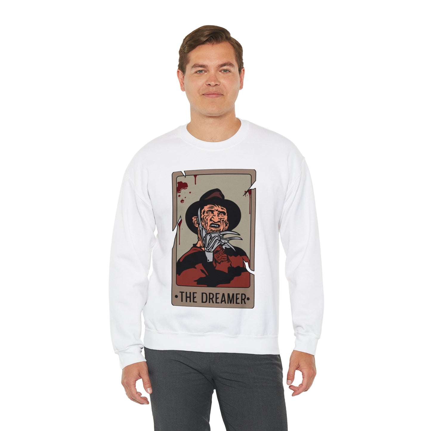 The Dreamer Tarot Card Unisex Heavy Blend™ Crewneck Sweatshirt