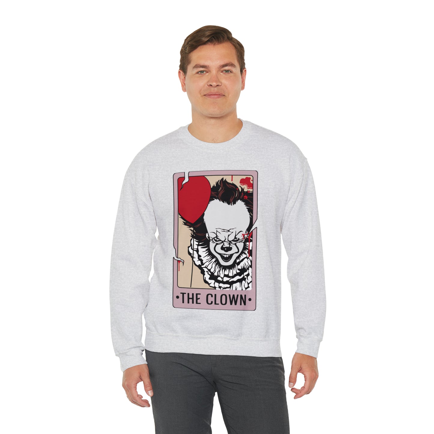 The Clown Tarot Card Unisex Heavy Blend™ Crewneck Sweatshirt