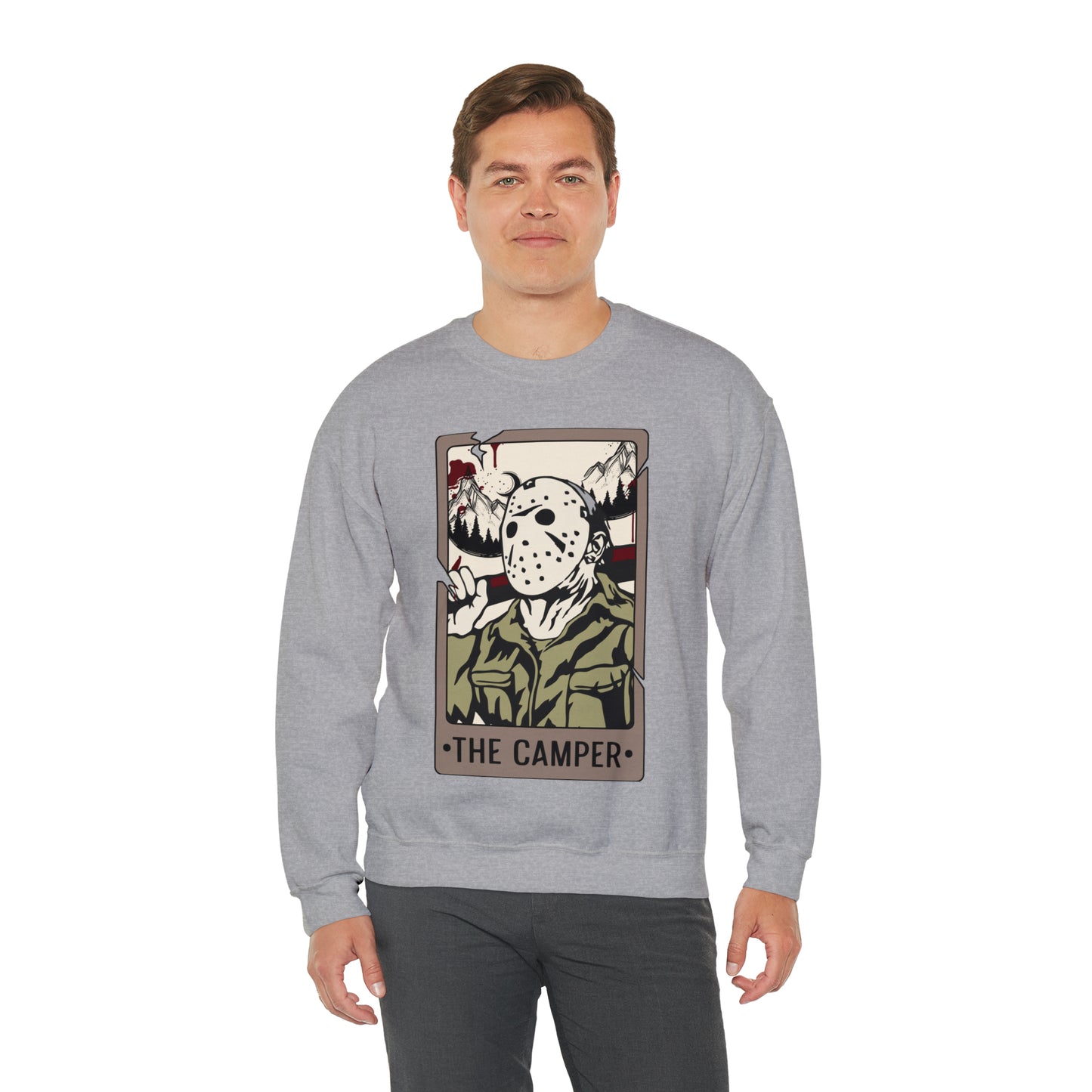 The Camper Tarot Card Unisex Heavy Blend™ Crewneck Sweatshirt