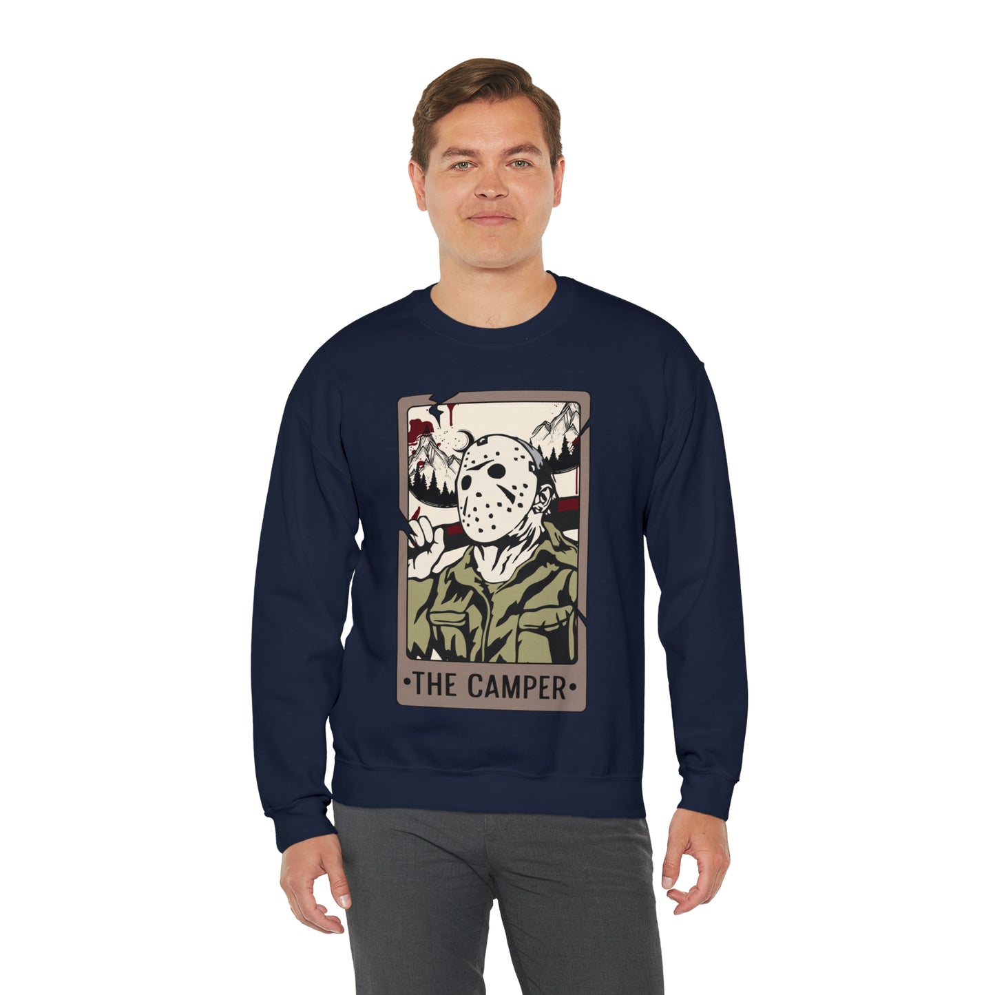 The Camper Tarot Card Unisex Heavy Blend™ Crewneck Sweatshirt