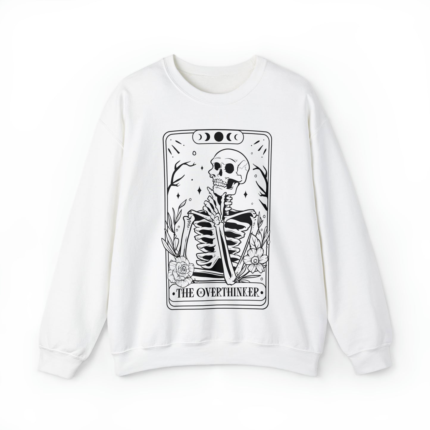 The Overthinker Tarot Card Unisex Heavy Blend™ Crewneck Sweatshirt
