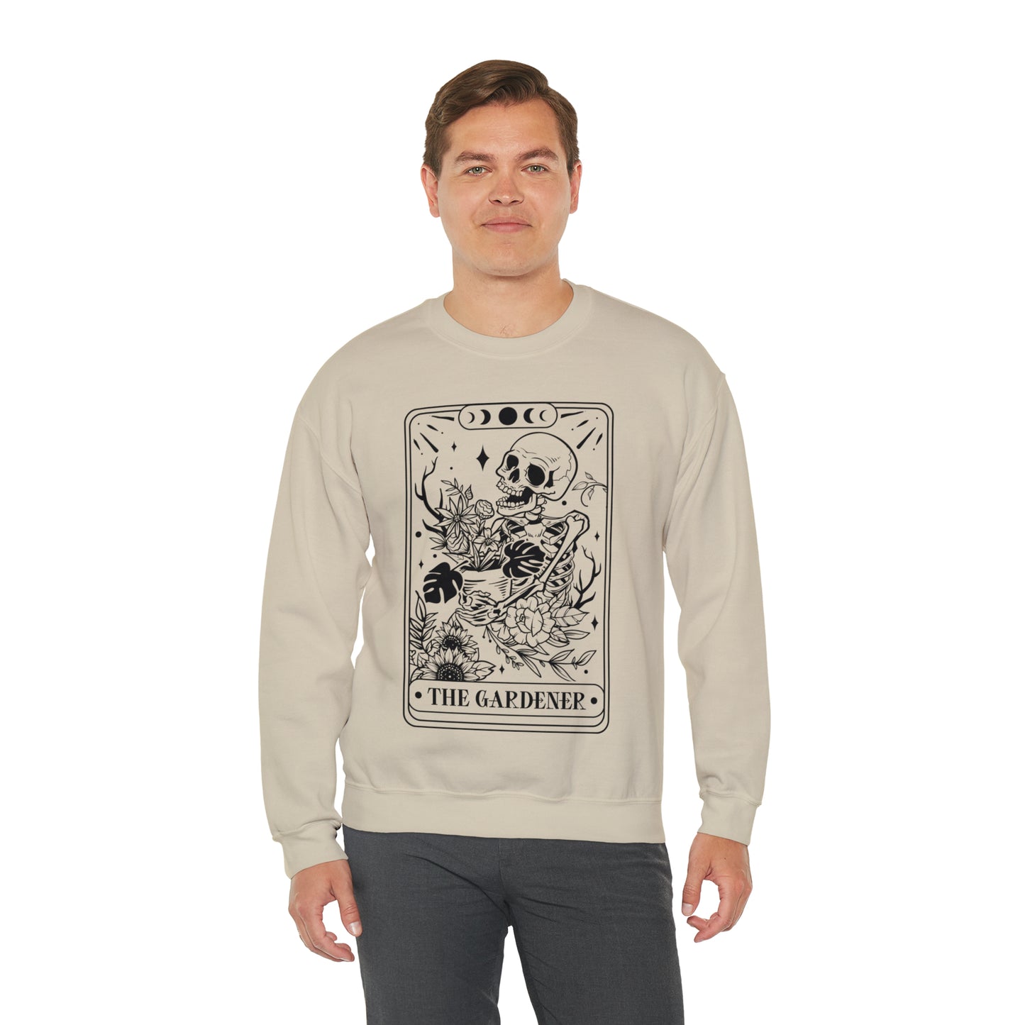 The Gardener Tarot Card Unisex Heavy Blend™ Crewneck Sweatshirt