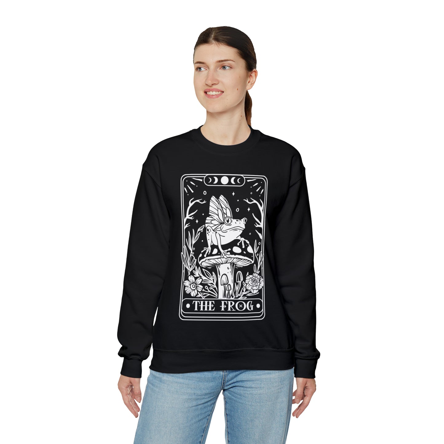 The Frog Tarot Card Unisex Heavy Blend™ Crewneck Sweatshirt