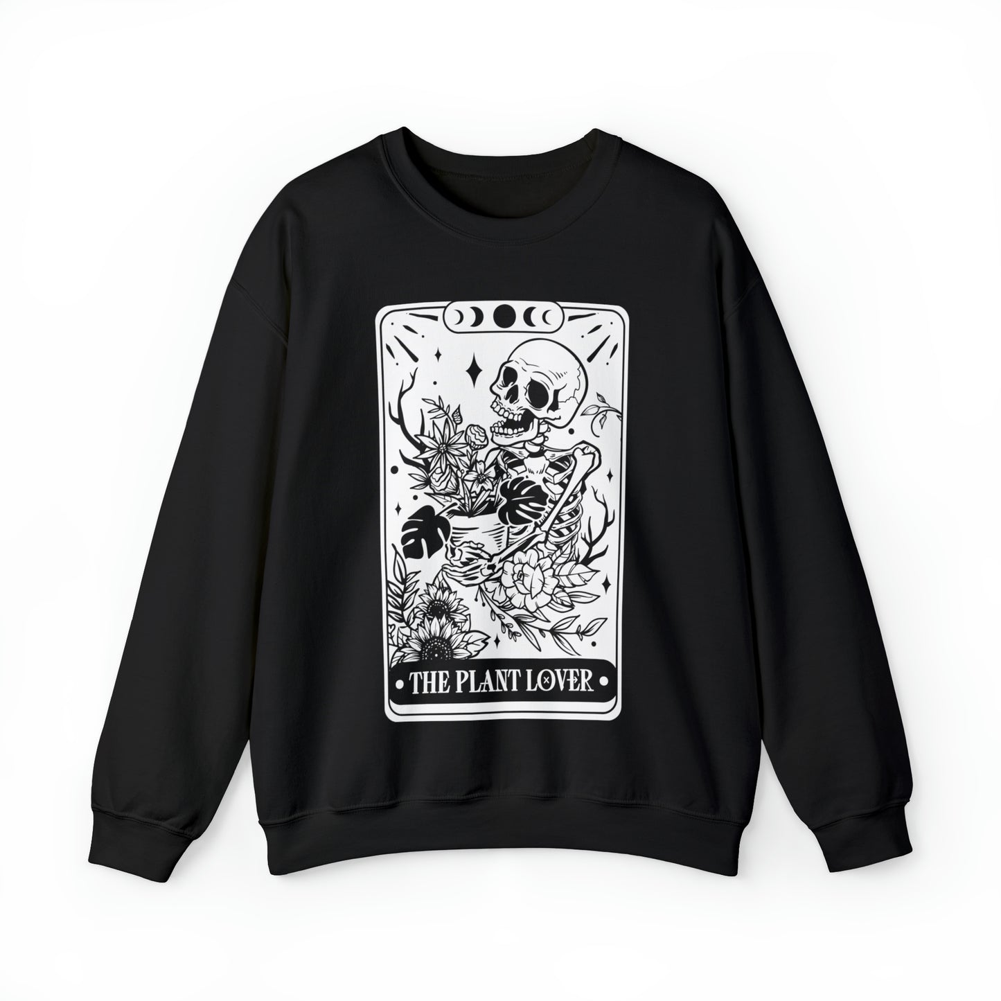 The Plant Lover Tarot Card Unisex Heavy Blend™ Crewneck Sweatshirt