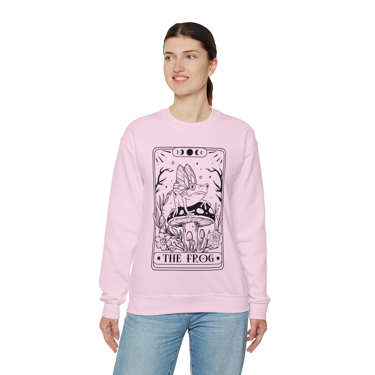 The Frog Tarot Card Unisex Heavy Blend™ Crewneck Sweatshirt