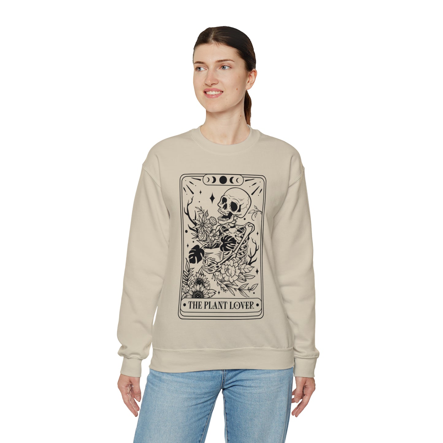The Plant Lover Tarot Card Unisex Heavy Blend™ Crewneck Sweatshirt