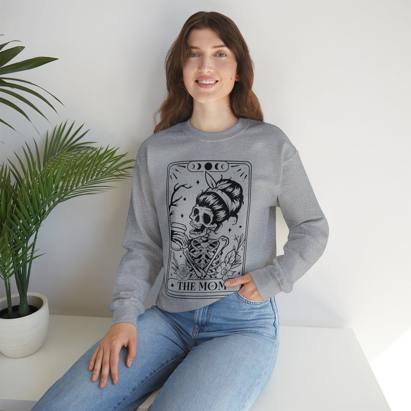 The Mom Tarot Card Unisex Heavy Blend™ Crewneck Sweatshirt