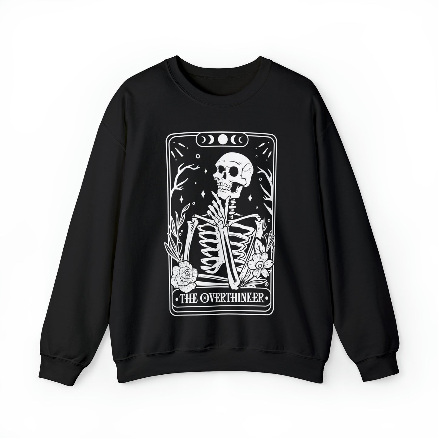 The Overthinker Tarot Card Unisex Heavy Blend™ Crewneck Sweatshirt