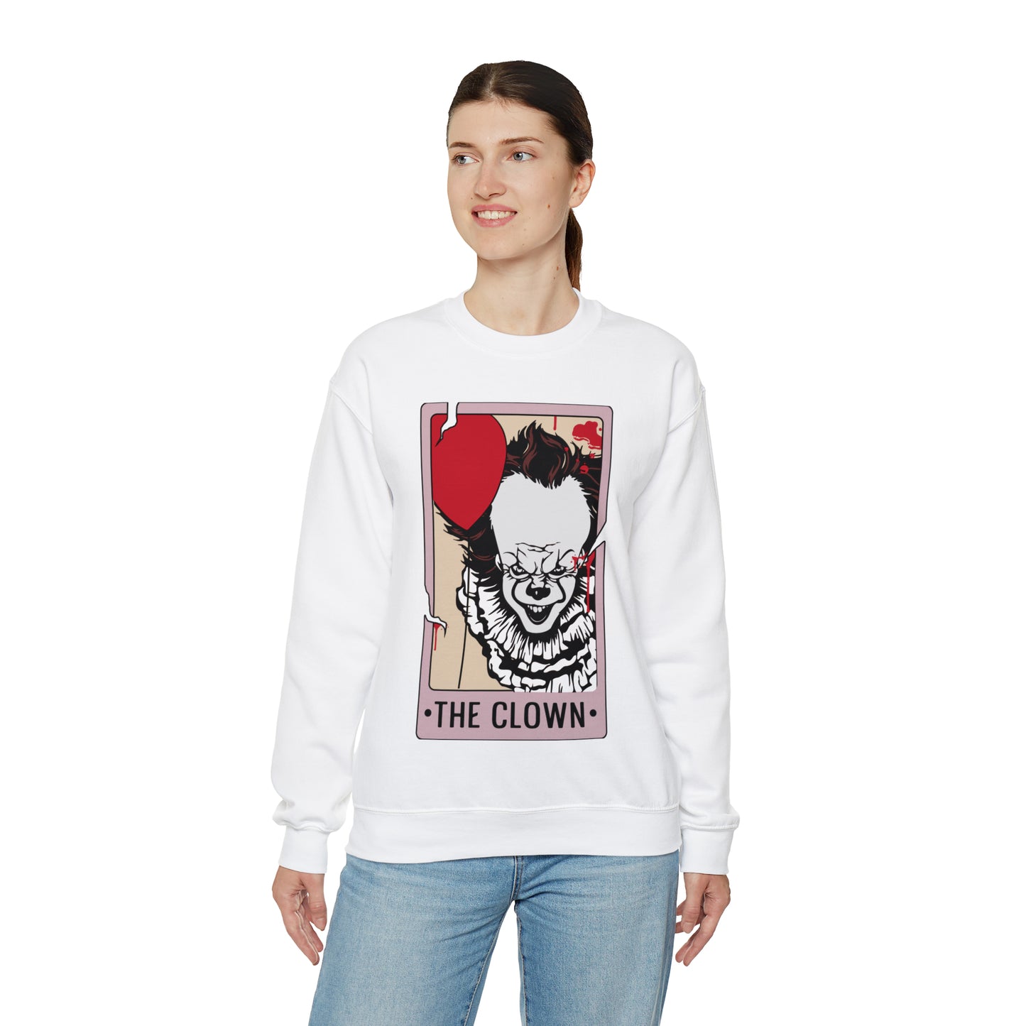 The Clown Tarot Card Unisex Heavy Blend™ Crewneck Sweatshirt