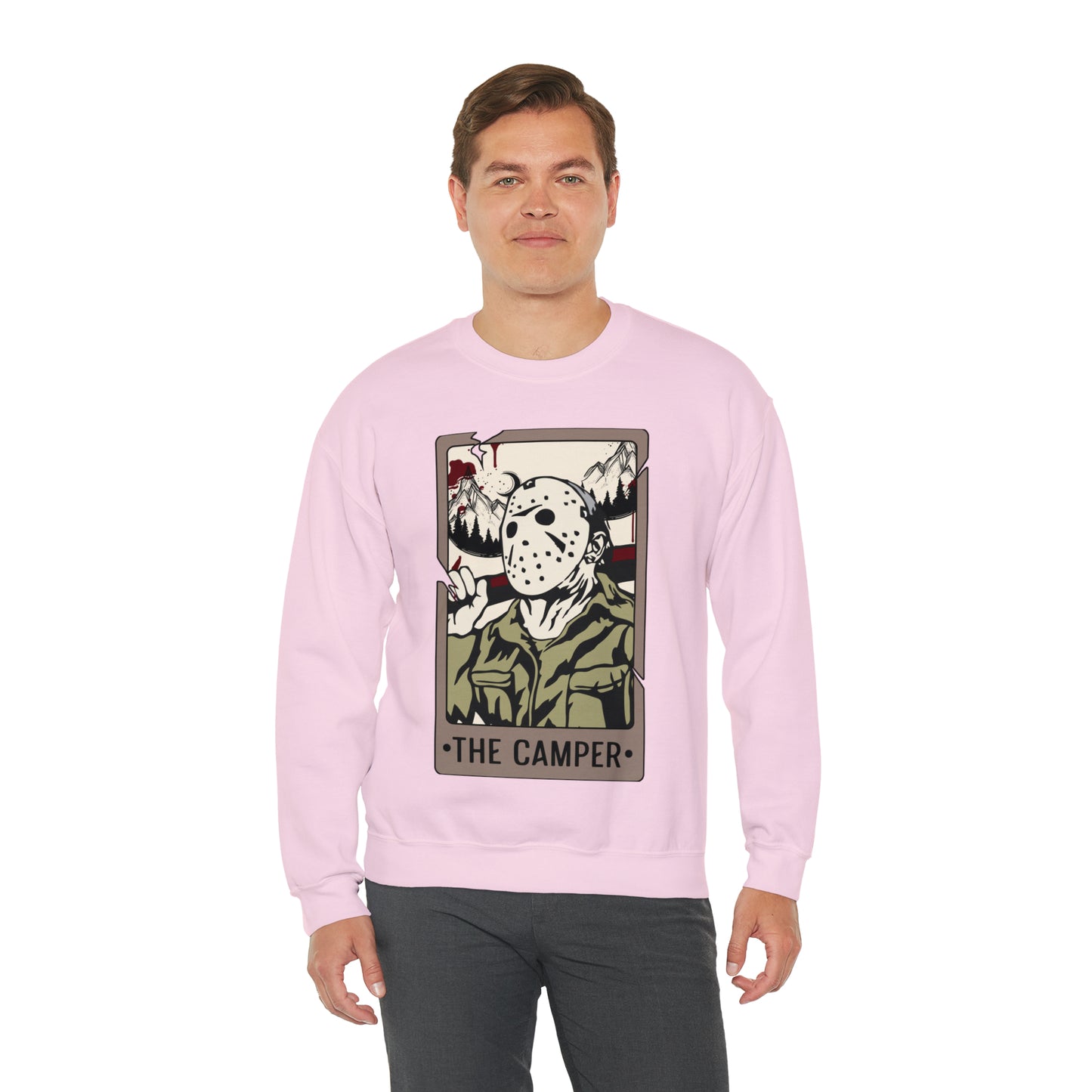 The Camper Tarot Card Unisex Heavy Blend™ Crewneck Sweatshirt