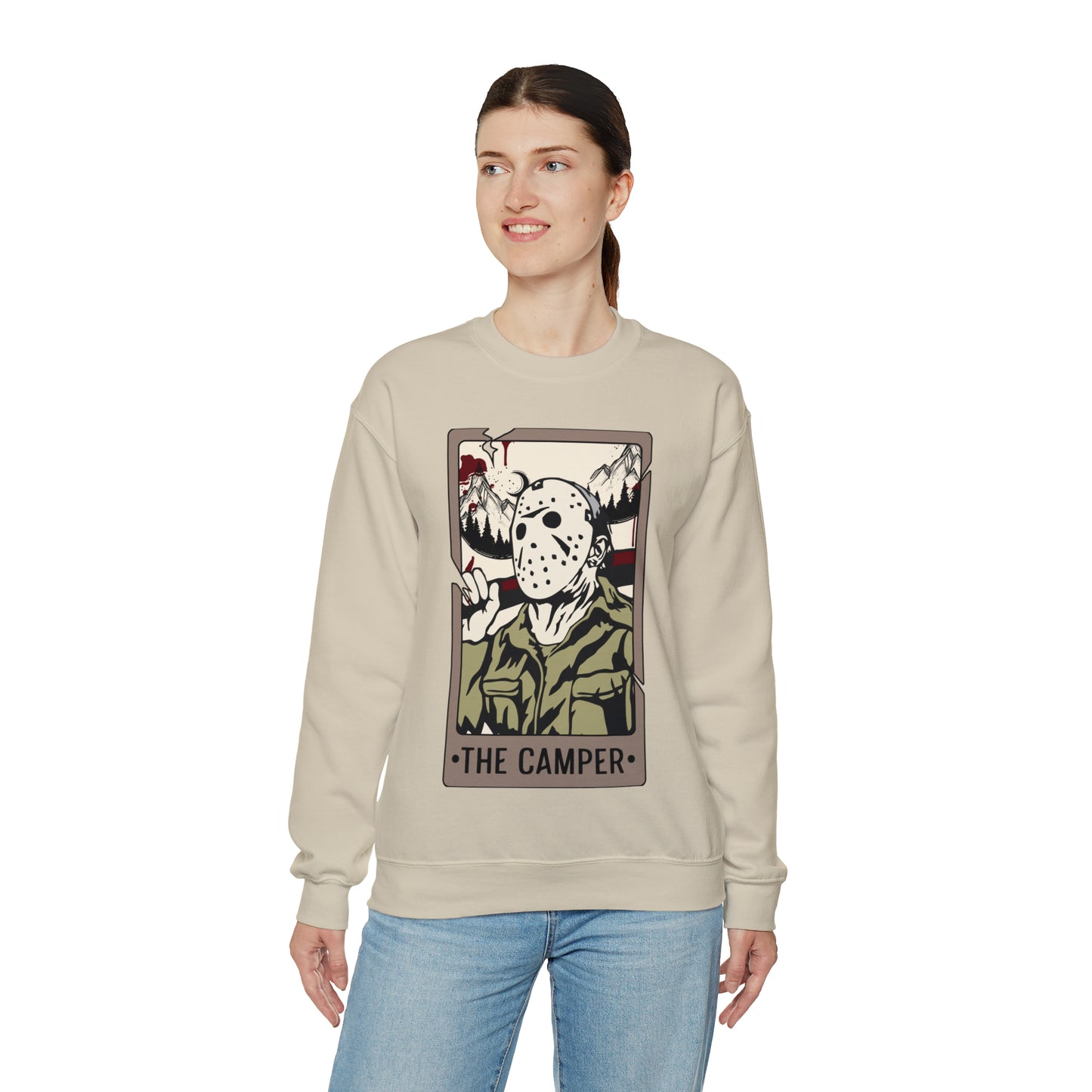 The Camper Tarot Card Unisex Heavy Blend™ Crewneck Sweatshirt