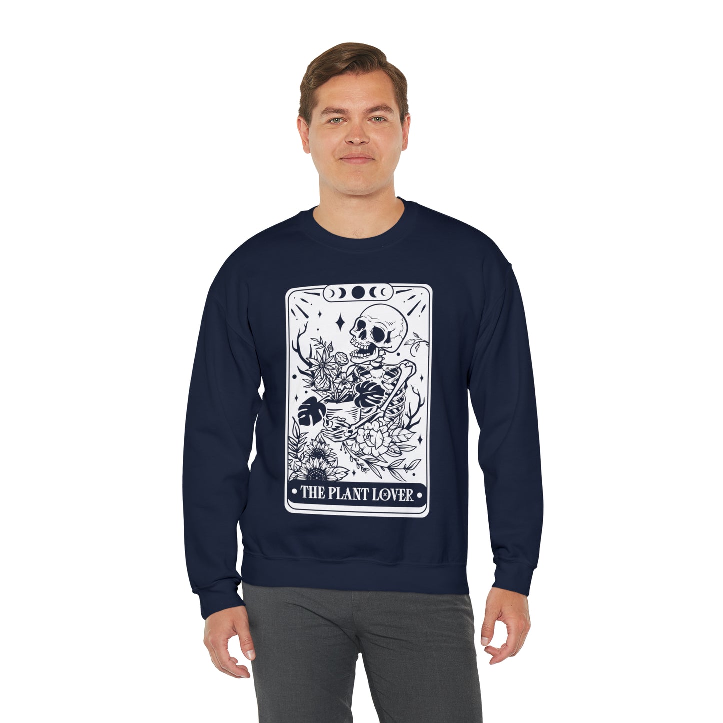 The Plant Lover Tarot Card Unisex Heavy Blend™ Crewneck Sweatshirt