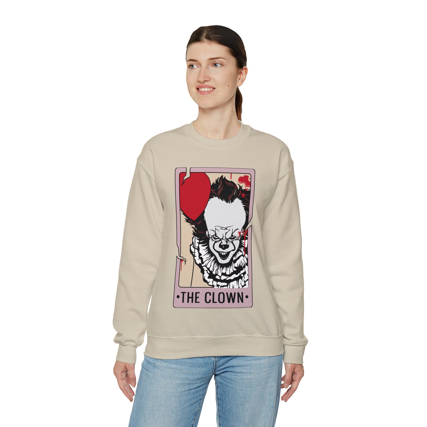 The Clown Tarot Card Unisex Heavy Blend™ Crewneck Sweatshirt