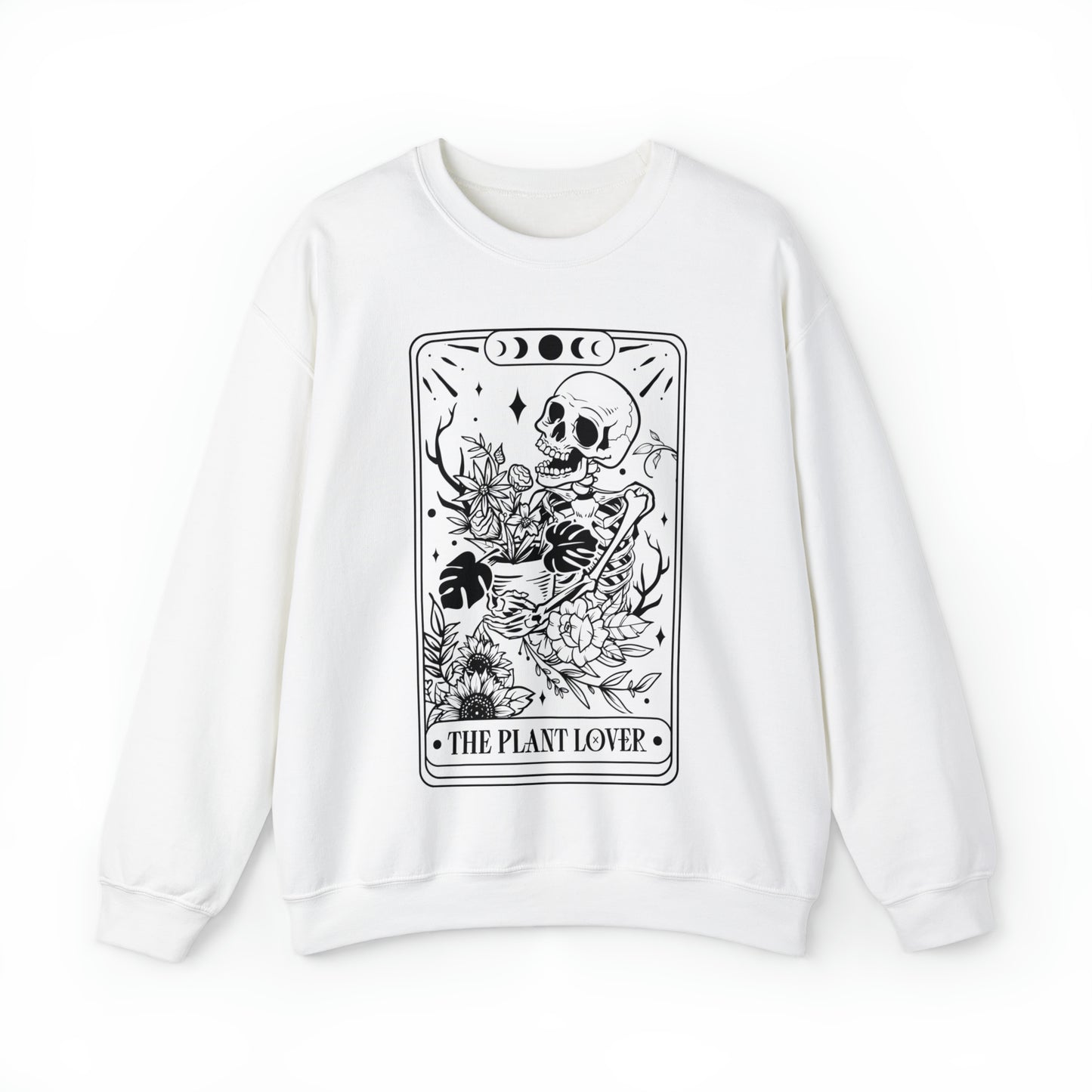 The Plant Lover Tarot Card Unisex Heavy Blend™ Crewneck Sweatshirt