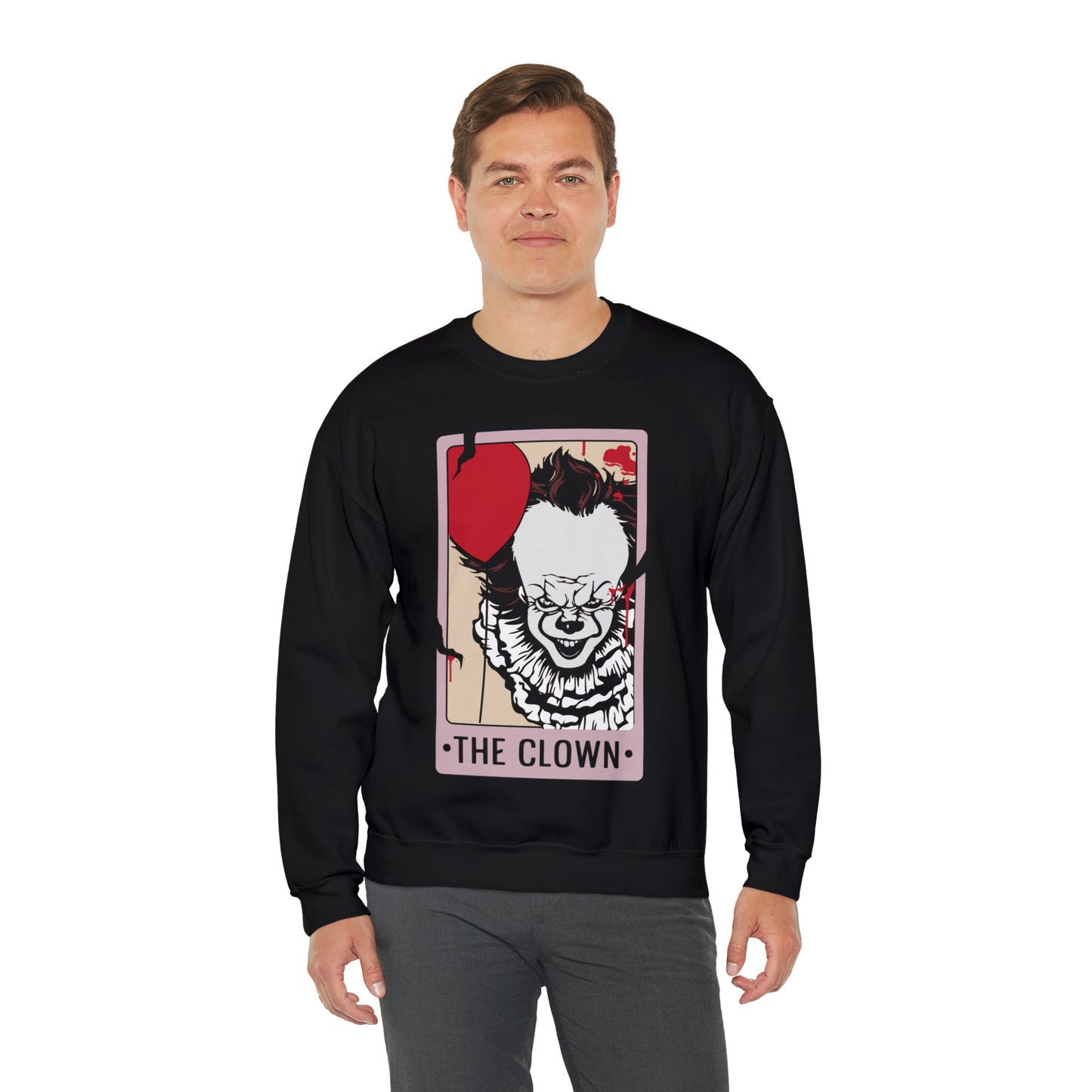 The Clown Tarot Card Unisex Heavy Blend™ Crewneck Sweatshirt