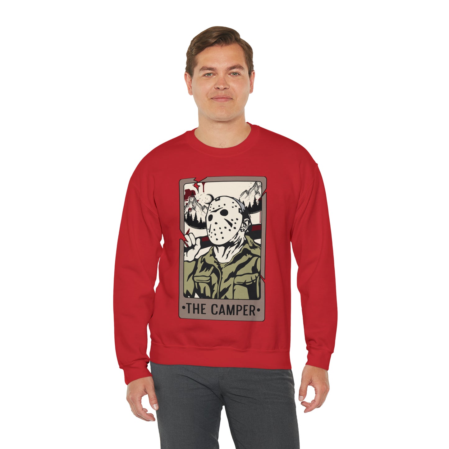 The Camper Tarot Card Unisex Heavy Blend™ Crewneck Sweatshirt