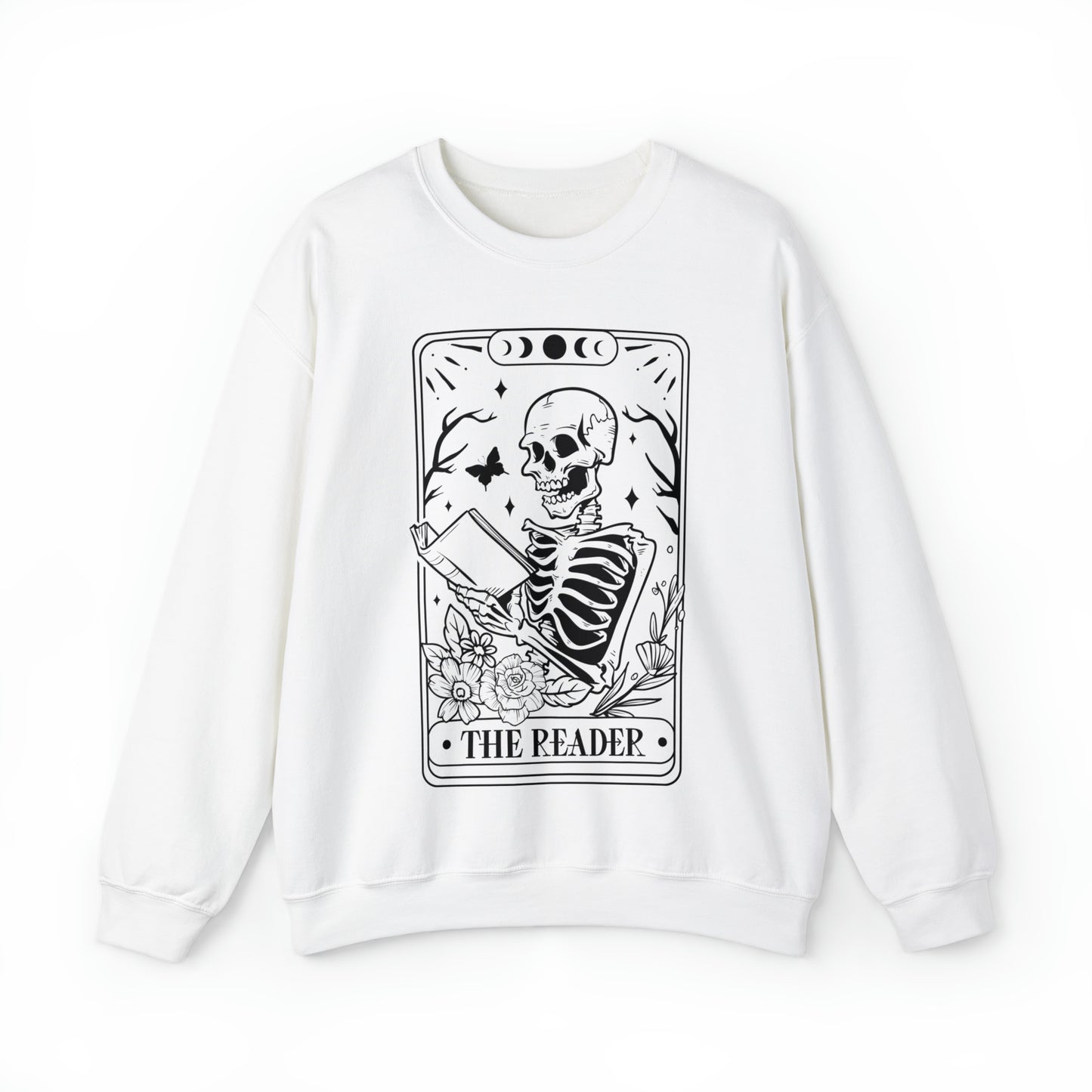 The Reader Tarot Card Unisex Heavy Blend™ Crewneck Sweatshirt
