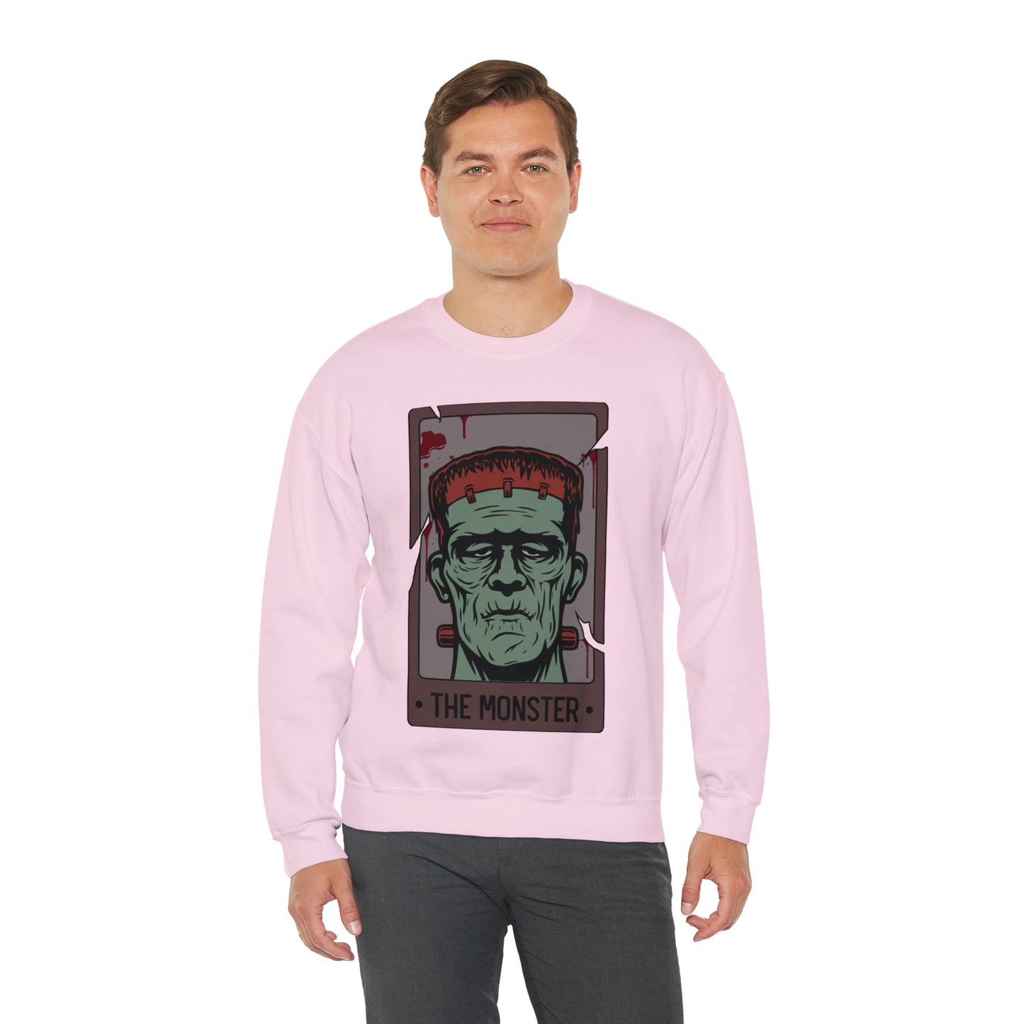 The Monster Tarot Card Unisex Heavy Blend™ Crewneck Sweatshirt