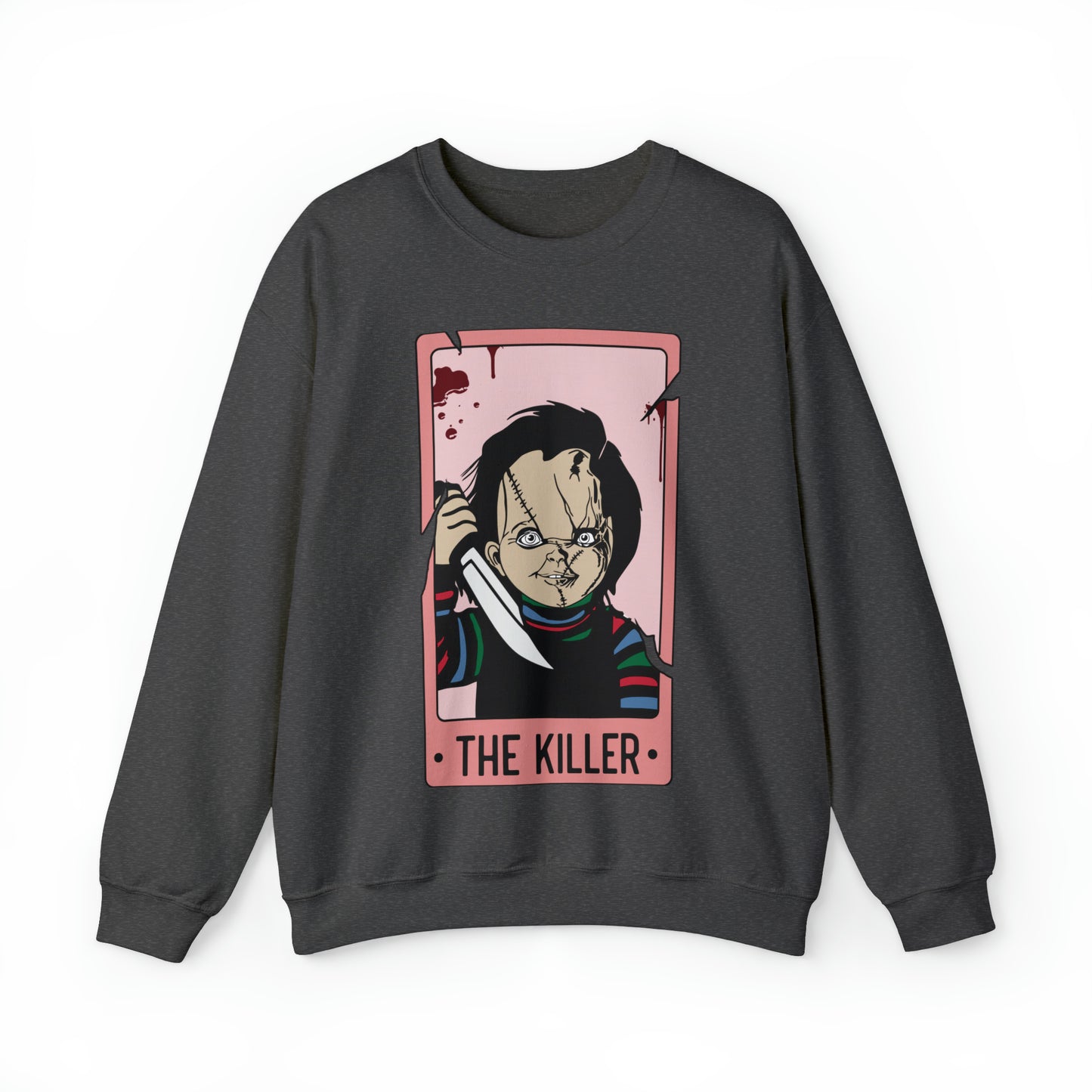 The Killer Tarot Card Unisex Heavy Blend™ Crewneck Sweatshirt