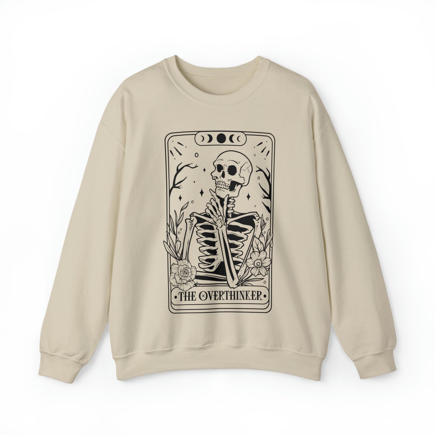 The Overthinker Tarot Card Unisex Heavy Blend™ Crewneck Sweatshirt