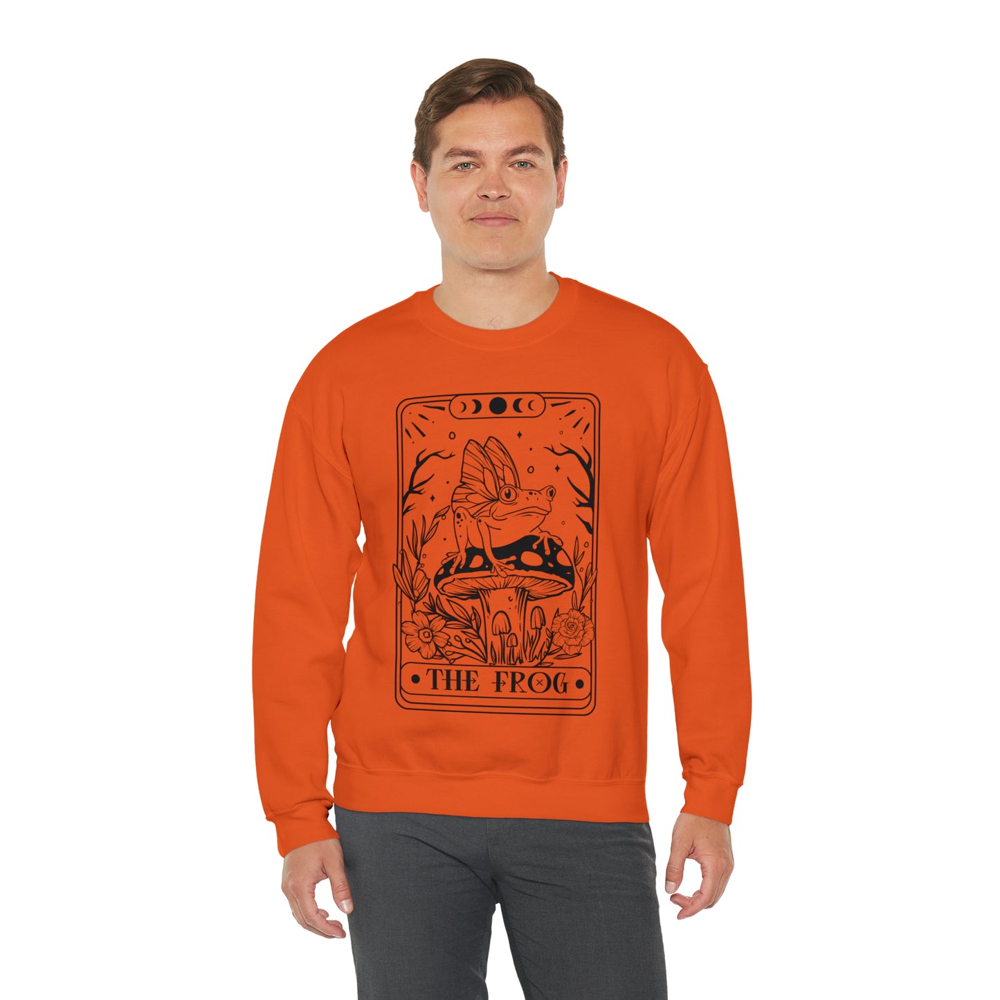 The Frog Tarot Card Unisex Heavy Blend™ Crewneck Sweatshirt