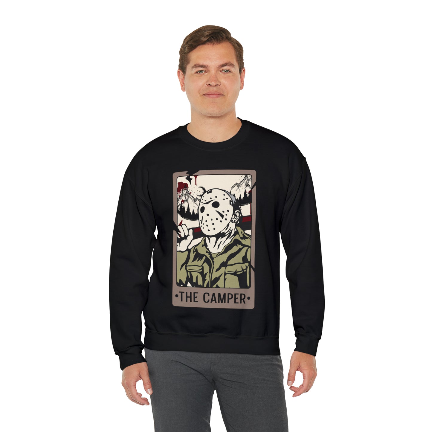 The Camper Tarot Card Unisex Heavy Blend™ Crewneck Sweatshirt