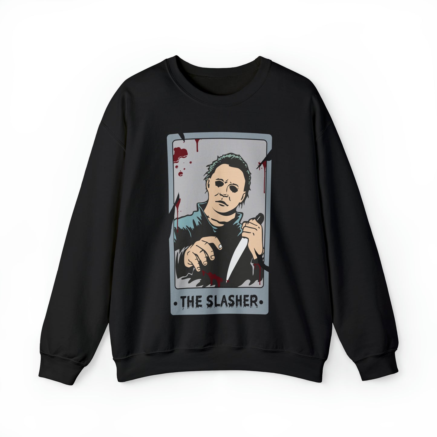 The Slasher Tarot Card Unisex Heavy Blend™ Crewneck Sweatshirt