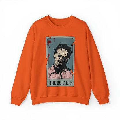 The Butcher Tarot Card Unisex Heavy Blend™ Crewneck Sweatshirt