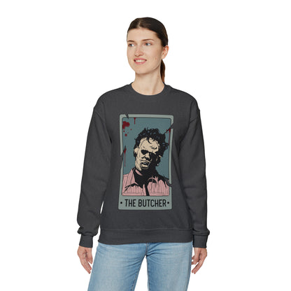 The Butcher Tarot Card Unisex Heavy Blend™ Crewneck Sweatshirt