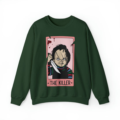 The Killer Tarot Card Unisex Heavy Blend™ Crewneck Sweatshirt