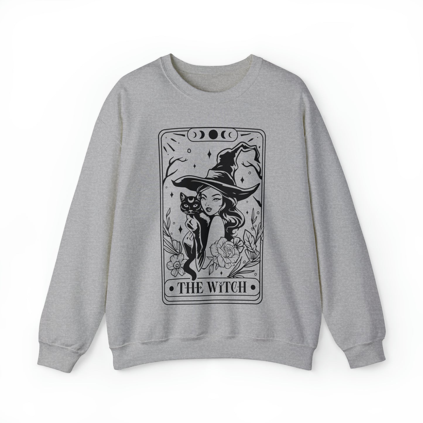 The Witch Tarot Card Unisex Heavy Blend™ Crewneck Sweatshirt