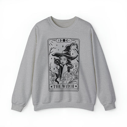 The Witch Tarot Card Unisex Heavy Blend™ Crewneck Sweatshirt