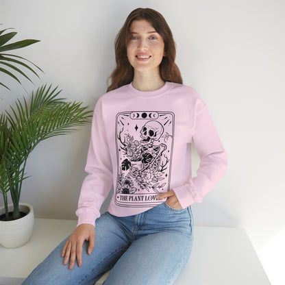 The Plant Lover Tarot Card Unisex Heavy Blend™ Crewneck Sweatshirt
