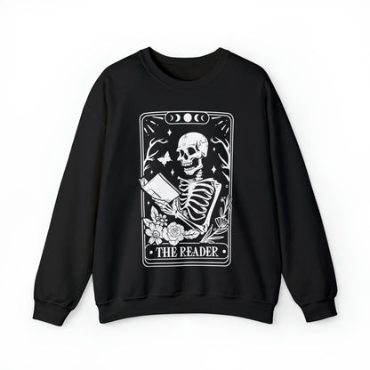 The Reader Tarot Card Unisex Heavy Blend™ Crewneck Sweatshirt