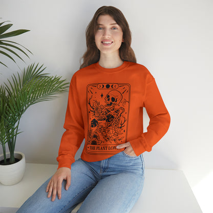 The Plant Lover Tarot Card Unisex Heavy Blend™ Crewneck Sweatshirt