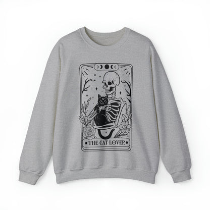 The Cat Lover Tarot Card Unisex Heavy Blend™ Crewneck Sweatshirt