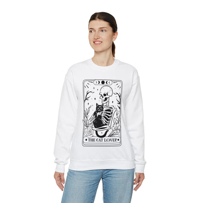 The Cat Lover Tarot Card Unisex Heavy Blend™ Crewneck Sweatshirt